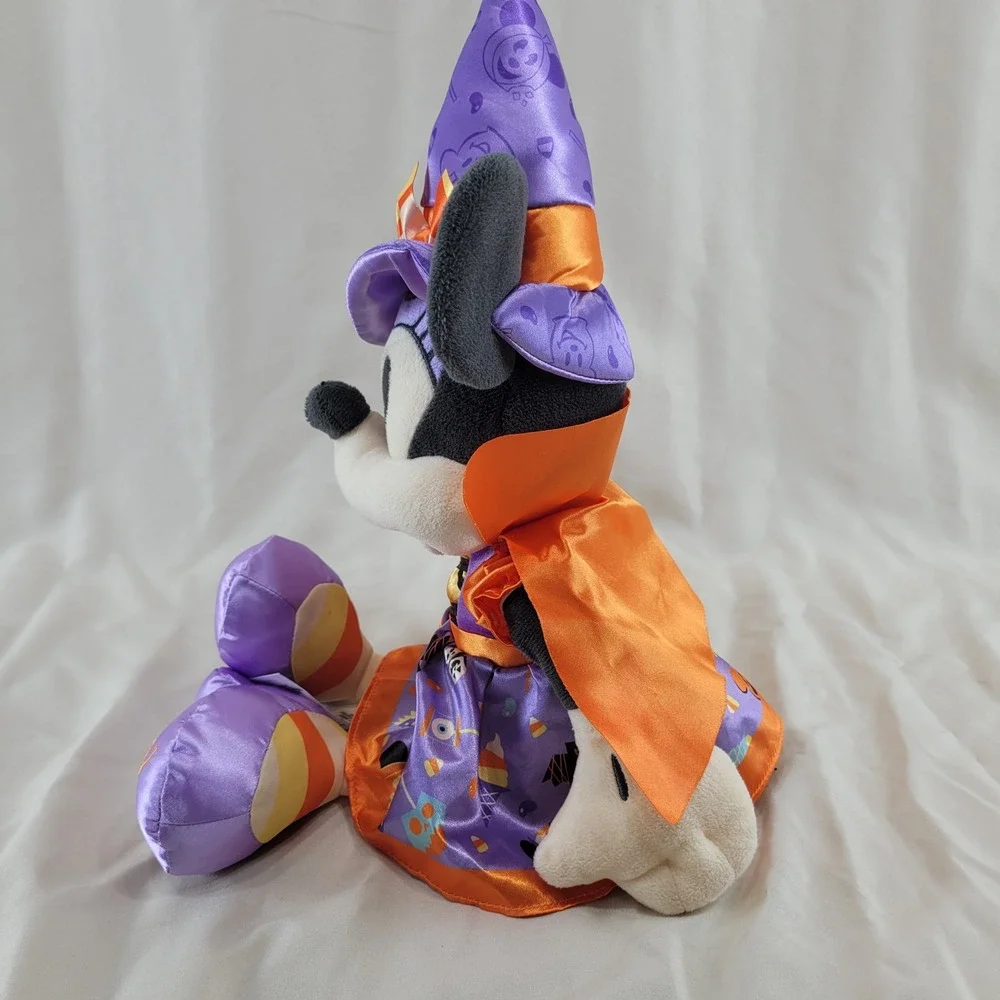 Disney Store Minnie Mouse Plush Purple Halloween Witch Costume 2020 Cape